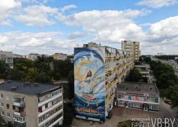 Мурал «Зямля пад белымі крыламі»