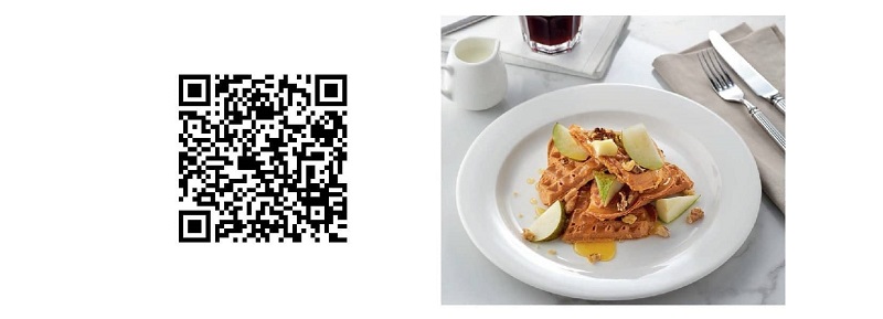 Вафли с грушей