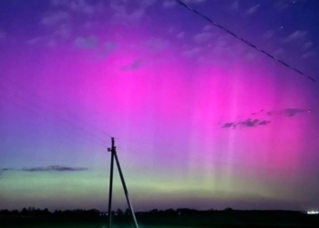 Небо в огнях. Минувшей ночью белорусы могли наблюдать северное сияние. ФОТОФАКТ