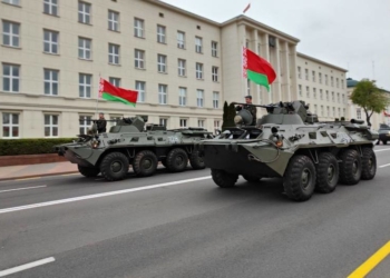 ФОТОФАКТ. В Бресте вчера прошла репетиция военного парада