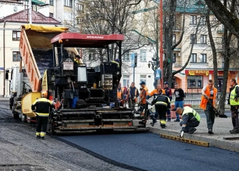 асфальт, дорожные работы