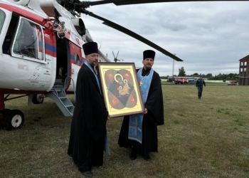 Небесный Крестный ход иконы Божией Матери «Неопалимая Купина» прошел над Брестчиной