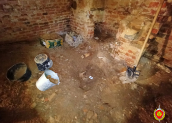 В Кобринском районе обнаружены костные останки в подвальном помещении храма