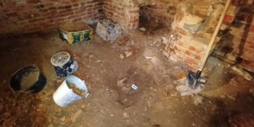 В Кобринском районе обнаружены костные останки в подвальном помещении храма