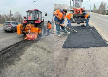 Ямочный ремонт с соблюдением всех норм технологического процесса не прекращается