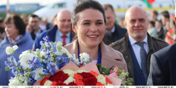 Сегодняшним утром в Национальном аэропорту «Минск» приземлился самолет с Мариной Василевской