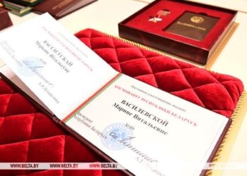 Марине Василевской присвоено звание Героя Беларуси