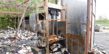 Аккумуляторные батареи стали причиной пожара на складе в Бресте