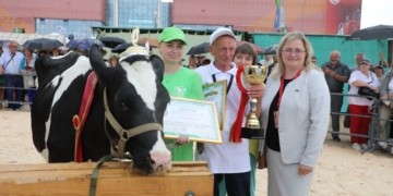 Лучшая племенная корова молочной породы в стране находится в ОАО «Агро-сад Рассвет» Брестского района