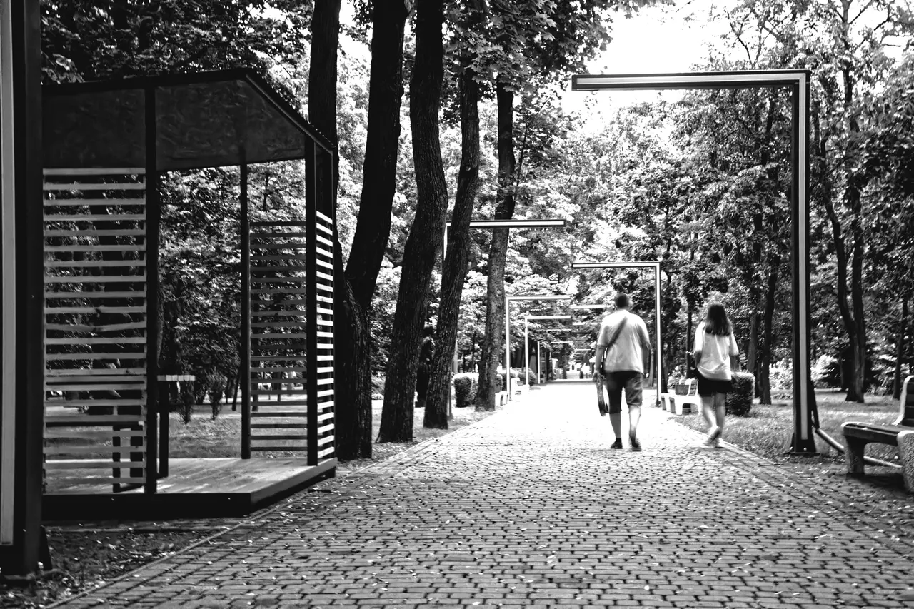 Фонари в парке