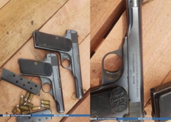 В ходе строительных работ в Бресте обнаружены два пистолета