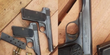 В ходе строительных работ в Бресте обнаружены два пистолета