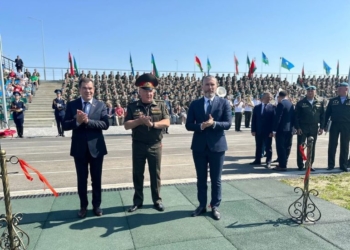 В канун Дня десантников на территории 38-й бригады открыли стадион