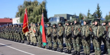 В Бресте проходит учебный сбор военнообязанных, которые служили в войсках МВД