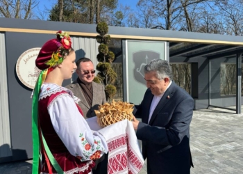 Брест принимает делегацию из Ирана. Председатель горисполкома встретил гостей на въезде в город