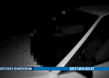 Брестские сотрудники ГАИ задержали пьяного бесправника на поврежденном авто