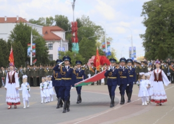 День Государственного герба,  Государственного флага и Государственного гимна Республики Беларусь в Бресте
