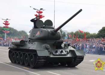 В Кобрине 1 июня покажут легендарные танки Т-34, участвовавшие в параде 9 мая в Минске