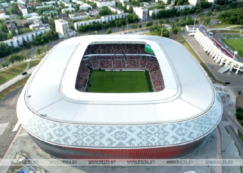 В Минске открыли Национальный футбольный стадион