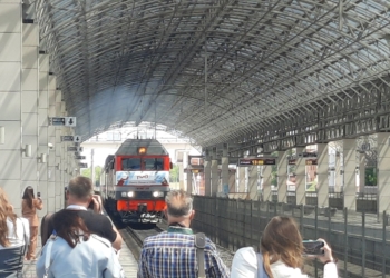 На брестский вокзал прибыл «Поезд Памяти»