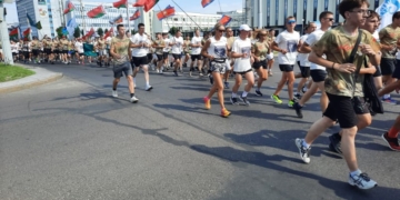 Участники «Марша Победы» пробежали по улицам Бреста