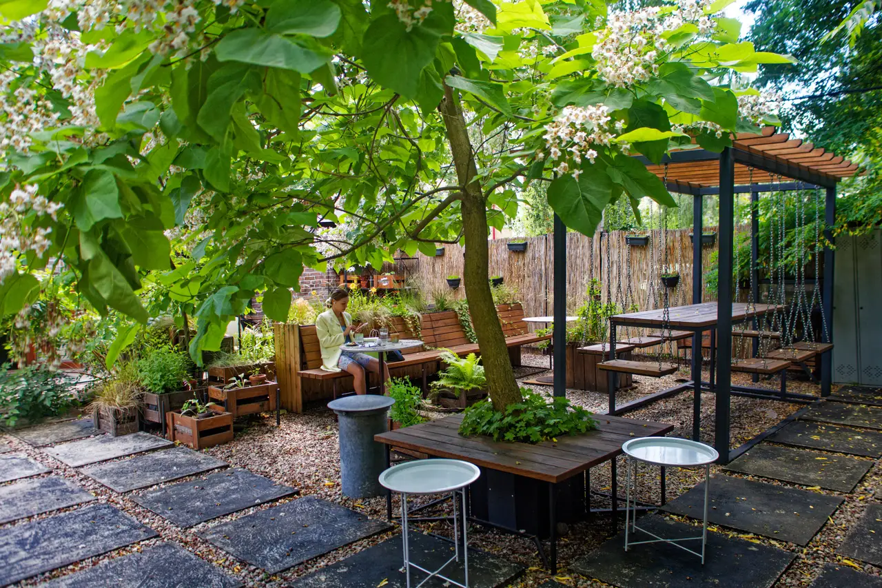 терраса кафе Брест