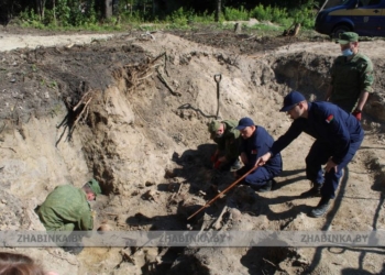 В Жабинковском районе нашли неизвестную братскую могилу времен ВОВ