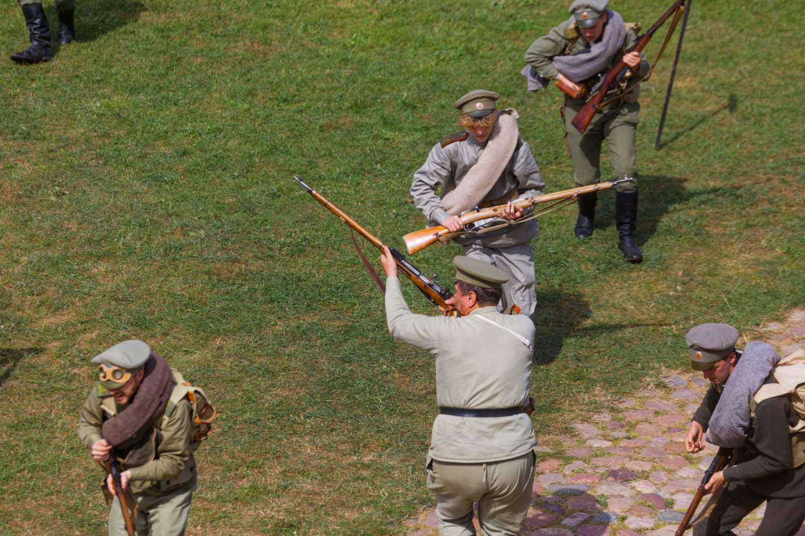 Реконструкция непокоренная твердыня в Брестской крепости