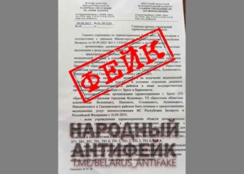 Очередной вброс. На этот раз фейковая рассылка по медучреждениям Брестской области