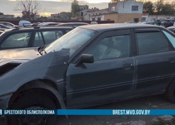 Пьяный житель Пинска угнал авто, чтобы съездить на дискотеку, и попал в аварию
