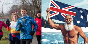 Новый год в Бресте стартовал по-спортивному : 1 января — забег, 3 января — заплыв. Есть участник даже из Австралии!