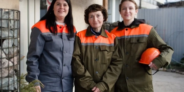 На высоте. В КУП «Брестжилстрой» работают женщины-машинисты башенного крана