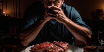 Смертельная трапеза: кусок мяса и много алкоголя