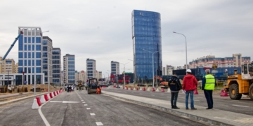 Временную схему движения в связи с реконструкцией моста через Мухавец отменили раньше срока