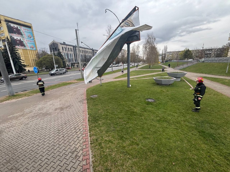 Последствия вчерашней непогоды в Бресте