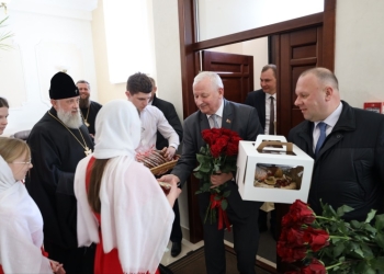 Руководство области посетило Брестское епархиальное управление