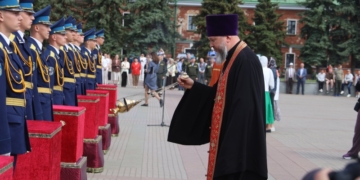 На площади Церемониалов Брестской крепости 7 мая состоялось перезахоронение останков защитников цитадели