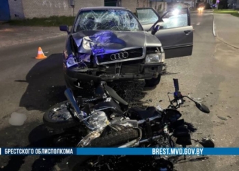 ДТП в Ивацевичах: столкнулись «Audi» и «Minsk»