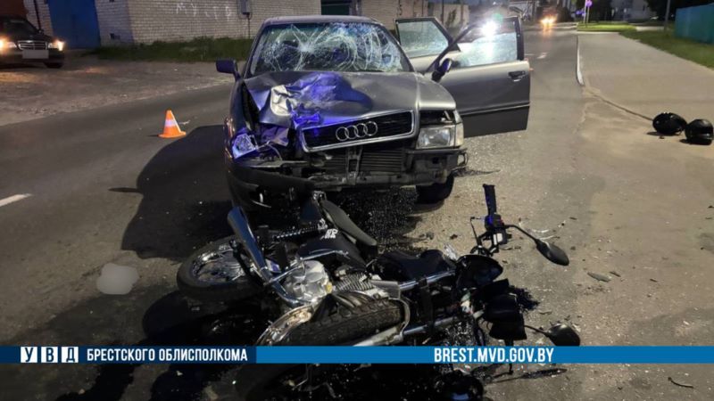 ДТП в Ивацевичах: столкнулись «Audi» и «Minsk»