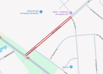 Завтра на два месяца закроют для движения транспорта участок улицы Жукова в Бресте