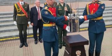 В Брестской крепости состоялась торжественная церемония передачи Вечного огня