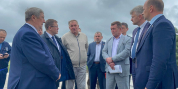 Строительство моста между Лунинецким и Столинским районами проходит согласно принятому графику