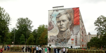 Мурал, посвященный Андрею Кижеватову, открыли сегодня на улице ГОБК в Бресте