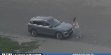 Пьяная пинчанка пыталась разгромить новый автомобиль
