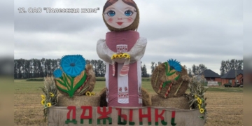 В Столинском районе выбирают лучшую композицию из соломы к дожинкам
