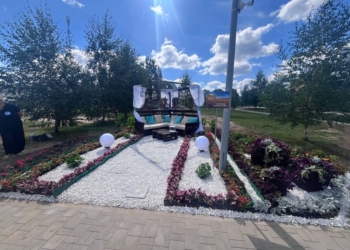 Стильные и оригинальные клумбы к областным «Дажынкам» создали в Барановичском районе