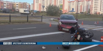 28 августа около 18:10 часов в Бресте произошло ДТП с участием мотоцикла