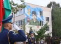 Портрет героя на школьном фасаде: в Бресте открыли мурал памяти Дмитрия Гвишиани