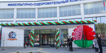В Ганцевичах сегодня открыли многофункциональный спортивный комплекс